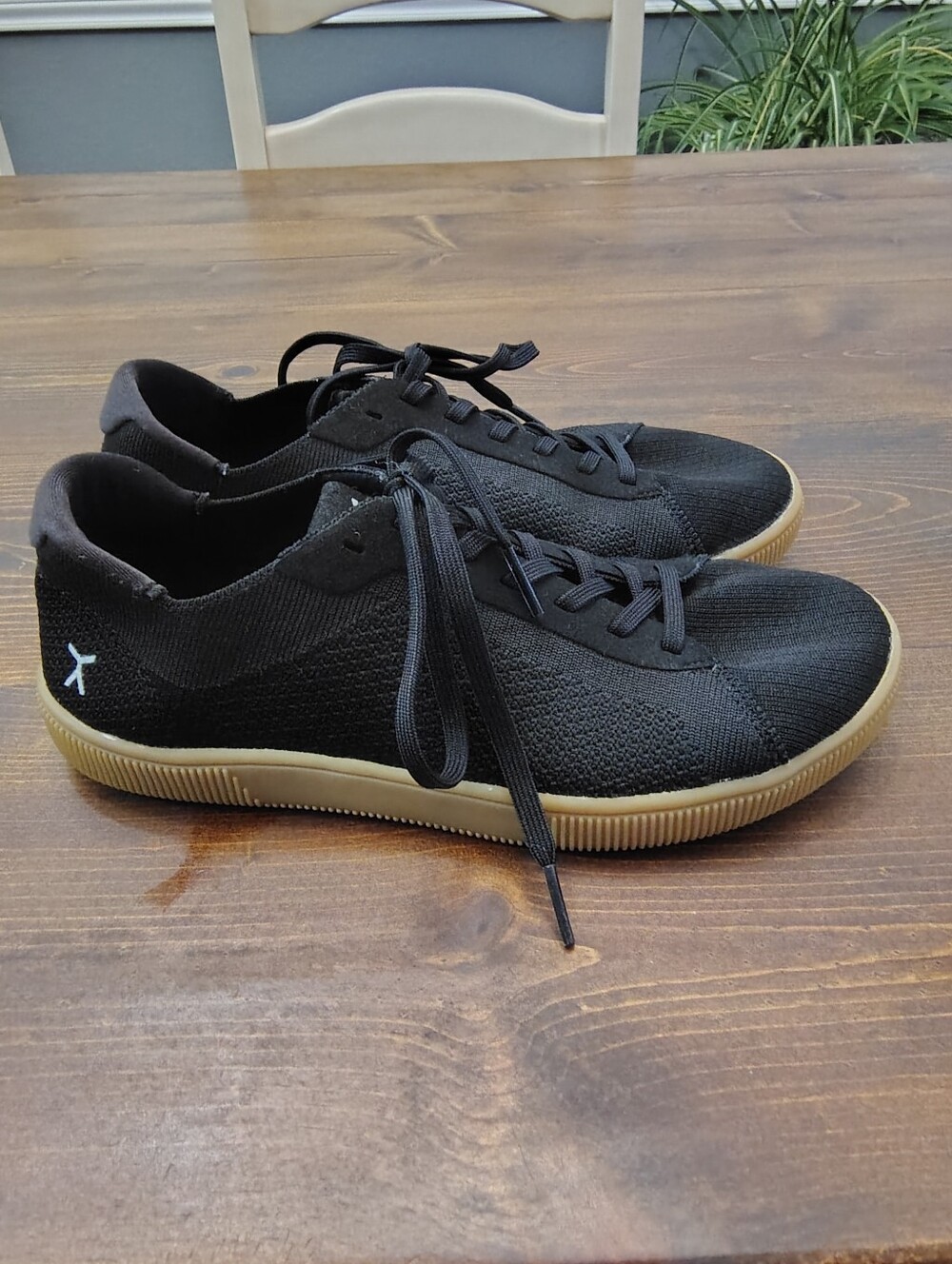 Flux Black Knit Sneakers with Gum Sole